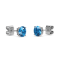 10 Karat White Gold London Blue Topaz Stud Earrings For Women
