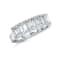 2.00 Ct Emerald Cut five stone Lab-Grown Diamond band in Emerald Cut set
vertical in 14K White Gold