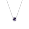 10 Karat White Gold Alexandrite Pendant Necklace For Women