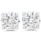 1.00 Cts Round Shape Lab-Grown Diamond Earring Studs in 14K White Gold
