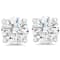 0.33 Cts Round Shape Lab-Grown Diamond Earring Studs in 14K White Gold