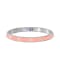 Pink Enamel Bangle Bracelet in 14k Gold Over Sterling Silver 0.6ctw