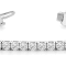 4.00Ct Round Four Prong 7 inch Tennis Bracelet in Lab Grown Diamond in
14K gold