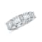1.00 Ct Emerald Cut seven stone Lab-Grown Diamond band in Emerald Cut
set vertical in 14K White Gold