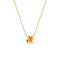 10 Karat Yellow Gold Citrine Pendant Necklace For Women