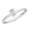 0.25Ct Petite ring with Oval Lab Grown Diamond in 14K gold