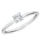 0.25Ct Petite ring with Cushion Lab Grown Diamond in 14K gold