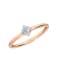 0.25Ct Petite ring with Round Lab Grown Diamond in 14K RoseGold
