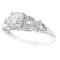 Beverley K 18K White Gold 0.10ctw Diamond Engagement Ring Set with a
Cubic Zirconia Center