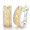 Beverley K 18K White and Yellow Gold Diamond 0.30ctw Huggie Earrings