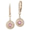 Beverley K 14K Yellow Gold Pink Tourmaline 0.79ctw and Diamond 0.32ctw Earrings