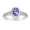 Gin & Grace 14K White Gold Tanzanite and Diamond Ring