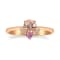 Gin & Grace 18K Rose Gold Real Diamond Ring (I1) with Morganite
& Pink Sapphire