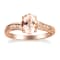 Gin & Grace 10K Rose Gold Morganite and Diamond Ring