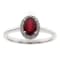 Gin and Grace 10K White Gold Ruby Ring with Diamonds