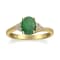 Gin & Grace 10K Yellow Gold Emerald &  Diamond Ring