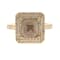 Gin & Grace 14K Yellow Gold Natural Brown and White Diamonds Ring