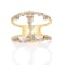 Gin & Grace 14K Yellow Gold Real Natural Diamond Ring (I1)
