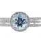 Gin and Grace 14K White Gold Natural Aquamarine Ring with Real Diamonds