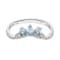 Gin and Grace 14K White Gold Natural Aquamarine Ring with Real Diamonds