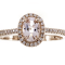 Gin and Grace 14K Rose Gold Natural Morganite Ring with Real Diamonds