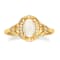 Gin & Grace 10K Yellow Gold Natural Australian Opal With Real
Diamond (I1) Statement Ring