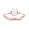 Gin and Grace 10K Rose Gold Natural Ethiopian Opal Ring with Real Diamonds