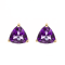 Gin & Grace 14K Yellow Gold Stud Earring with Amethyst