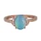 Gin & Grace 10K Rose Gold Natural Australian Opal & Real Diamond
(I1) Ring
