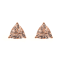 Gin & Grace 14K Rose Gold Stud Earring with Genuine Morganite