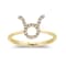 Gin & Grace 10K Yellow Gold Real Diamond Ring (I1)