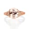 Gin & Grace 10K Rose Gold Morganite and Diamond Ring
