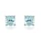 Gin & Grace 14K White Gold Aquamarine Stud Earring