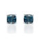 Gin & Grace 14K White Gold Stud Earring with London Blue Topaz