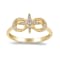 Gin & Grace 14K Yellow Gold Round-cut Real Diamond (I1) Ring