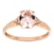 Gin & Grace 10K Rose Gold Genuine Morganite With Real Diamond (I1)
Statement Ring