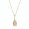 Gin & Grace 10K Yellow Gold Real Diamond(I1) Statement Pendant
Necklace with Natural Opal