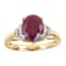 Gin & Grace 14K Yellow Gold Ruby and Diamond Ring