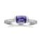 Gin & Grace 14K White Gold Real Diamond Ring (I1) with Genuine
Tanzanite Ring
