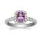 Gin & Grace 18K White Gold Diamond Ring with Sapphire