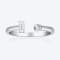 Gin & Grace 18K White Gold Natural White Diamond Ring