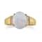 Gin & Grace 10K Yellow Gold Natural Australian Opal & Real
Diamond (I1) Statement Ring