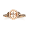 Gin & Grace 14K Rose Gold Morganite and Diamond Ring