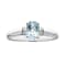 Gin & Grace 925 Sterling Silver Aquamarine with Diamond (I1) Ring