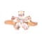 Gin & Grace 10K Rose Gold Real Diamond Anniversary Engagement Ring
(I1) with Genuine Morganite