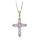 Gin and Grace 14K Yellow Gold Australian Opal Pendant with Diamonds