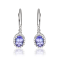 Gin & Grace 14K White Gold Natural Diamond I1 Dangle Earring Genuine
Blue Tanzanite