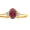 Gin & Grace 10K Yellow Gold Ruby and Diamond Ring