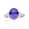 Gin & Grace 14k White Gold Genuine Tanzanite With Natural Diamond
(I1) Statement Ring