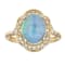 Gin & Grace 14K Yellow Gold Natural Ethopian Opal & Diamond
(I1,) Ring